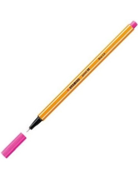 C 10 STABILO POINT 88 ROSA BLUSH Nº28 PUNTA DE FIBRA 04MM